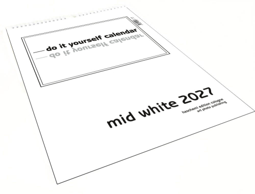 MID WHITE BLANKOKALENDER DIY BASTEL SELBSTGESTALTEN